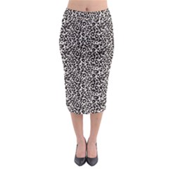 Black Cheetah Skin Midi Pencil Skirt by Sparkle