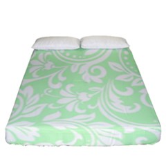 Clean Ornament Tribal Flowers  Fitted Sheet (king Size) by ConteMonfrey