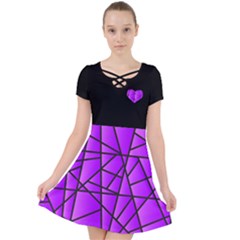 Alixe Purple Geometric Caught In A Web Dress by ALIXE