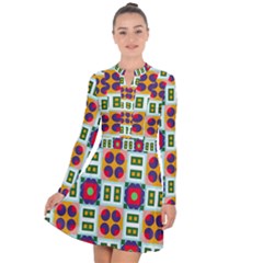 Shapes In Shapes 2                                                                    Long Sleeve Panel Dress by LalyLauraFLM