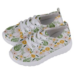 Flowers On A White Background Pattern                                                                 Kids  Lightweight Sports Shoes by LalyLauraFLM
