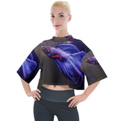 Betta Fish Photo And Wallpaper Cute Betta Fish Pictures Mock Neck Tee