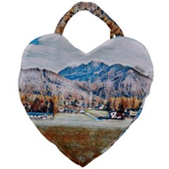 Trentino Alto Adige, Italy  Giant Heart Shaped Tote by ConteMonfrey
