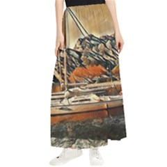 Art Boats Garda, Italy  Maxi Chiffon Skirt by ConteMonfrey