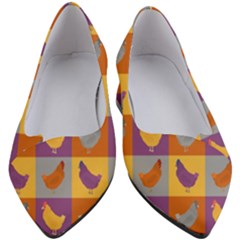 Chickens Pixel Pattern - Version 1a Women s Block Heels  by wagnerps