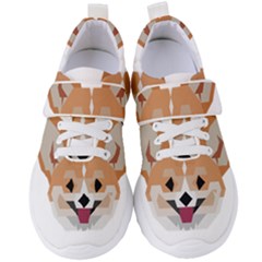 Cardigan Corgi Face Women s Velcro Strap Shoes by wagnerps