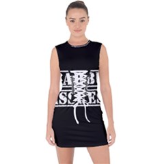 Babbu Issues - Italian Daddy Issues Lace Up Front Bodycon Dress by ConteMonfrey