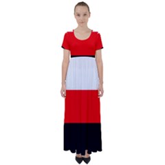 Erzya Flag High Waist Short Sleeve Maxi Dress