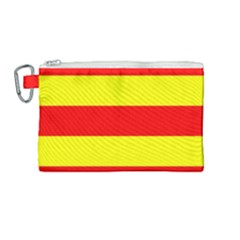 Aust Agder Flag Canvas Cosmetic Bag (medium) by tony4urban