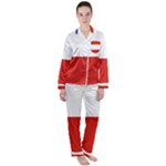 Banskobystricky Flag Women s Long Sleeve Satin Pajamas Set	