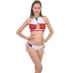 Banskobystricky Flag Cross Front Halter Bikini Set