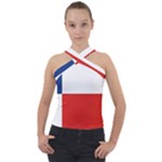 Banskobystricky Flag Cross Neck Velour Top