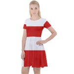 Banskobystricky Flag Cap Sleeve Velour Dress 