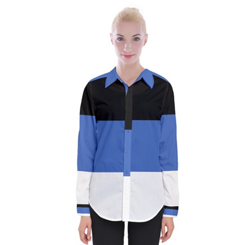 Estonia Womens Long Sleeve Shirt by tony4urban