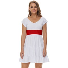 Austria Short Sleeve Tiered Mini Dress by tony4urban
