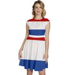 Netherlands Cap Sleeve High Waist Dress by tony4urban