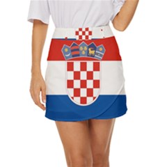 Croatia Mini Front Wrap Skirt by tony4urban