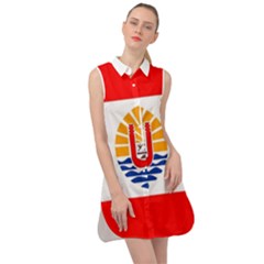 French Polynesia Sleeveless Shirt Dress by tony4urban