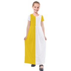 Antrim Flag Kids  Short Sleeve Maxi Dress by tony4urban
