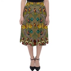 Fishes Admires All Freedom In The World And Feelings Of Security Classic Midi Skirt by pepitasart