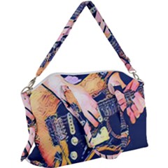 Stevie Ray Guitar  Canvas Crossbody Bag by StarvingArtisan