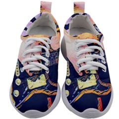 Stevie Ray Guitar  Kids Athletic Shoes by StarvingArtisan