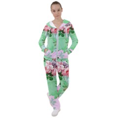 Shabby Chic Floral  Women s Tracksuit by PollyParadiseBoutique7