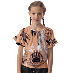 Indian2 Kids  Cut Out Flutter Sleeves