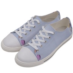 Valentine Day Heart Pattern Capsule Women s Low Top Canvas Sneakers by artworkshop