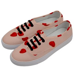 Valentine Day Pattern Logo Heart Men s Classic Low Top Sneakers by artworkshop