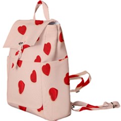Valentine Day Pattern Logo Heart Buckle Everyday Backpack by artworkshop