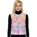 Valentine Day Heart Capsule Women s Short Button Up Puffer Vest View1