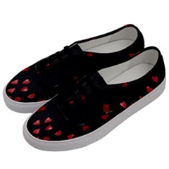 Valentine Day Heart Flower Men s Classic Low Top Sneakers by artworkshop