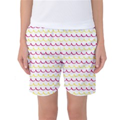 Pattern Waves Women s Basketball Shorts by artworkshop