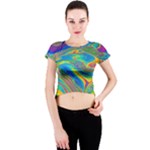 My Bubble Project Fit To Screen Crew Neck Crop Top