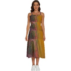 Pollock Sleeveless Shoulder Straps Boho Dress by artworkshop