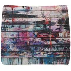 Splattered Paint On Wall Seat Cushion by artworkshop