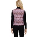 Pink Chiffon Cotton Candy Frills Women s Short Button Up Puffer Vest View2
