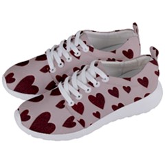 Valentine Day Heart Love Pattern Men s Lightweight Sports Shoes by artworkshop