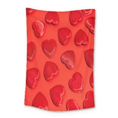 Valentine Day Heart Pattern  Small Tapestry by artworkshop