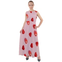 Valentine Day Heart Pattern Chiffon Mesh Boho Maxi Dress by artworkshop