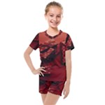 Valentines Gift Kids  Mesh Tee and Shorts Set