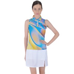 Water And Sunflower Oil Women s Sleeveless Polo Tee by artworkshop