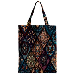 Flower Texture Zipper Classic Tote Bag by artworkshop
