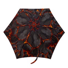 Lava Volcanic Rock Texture Mini Folding Umbrellas by artworkshop