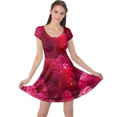 Raspberries Cap Sleeve Dress by artworkshop