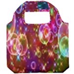 Rainbow spectrum bubbles Foldable Grocery Recycle Bag
