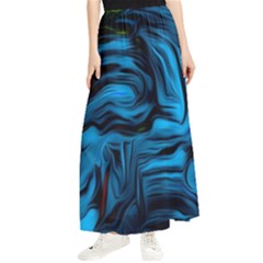 Texture Background Maxi Chiffon Skirt