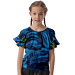 Texture Background Kids  Cut Out Flutter Sleeves