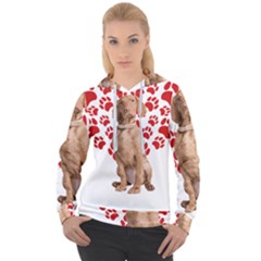 Vizsla Gifts T- Shirt Cool Vizsla Valentine Heart Paw Vizsla Dog Lover Valentine Costume T- Shirt Women s Overhead Hoodie by maxcute